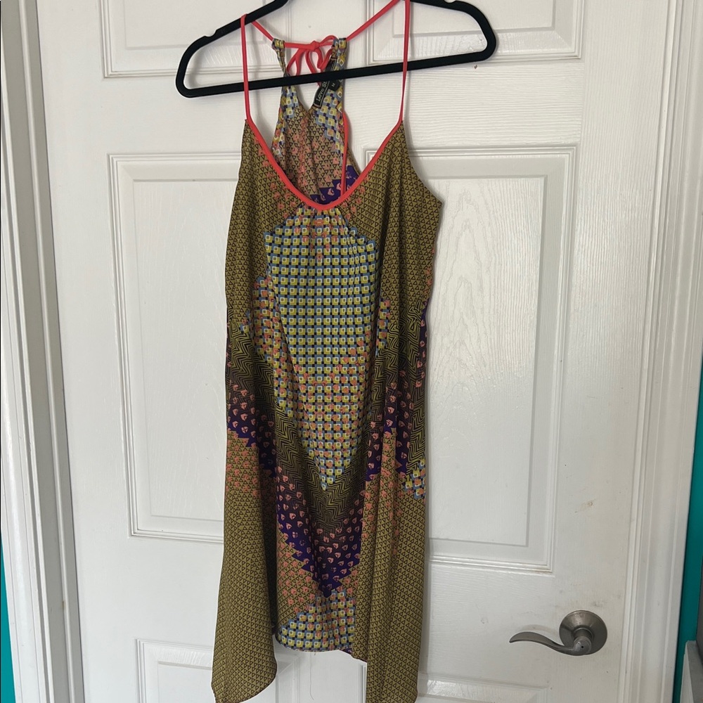 Love Stitch Geometric Multicolor Dress